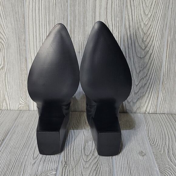 Steve Madden Perlina Black Leather Chain Ankle Boots NWT NIB, Size 9 - Picture 8 of 15